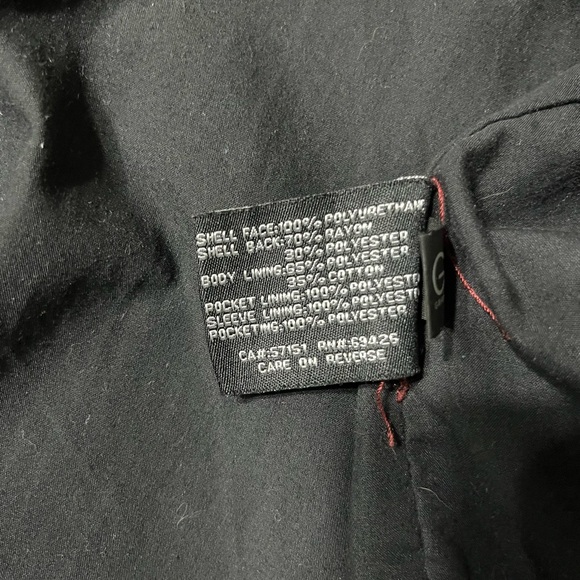 Incredible Maroon Leather Jacket - XXL - Picture 5 of 5